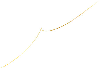 Elegant Golden Thread Decoration Ornament