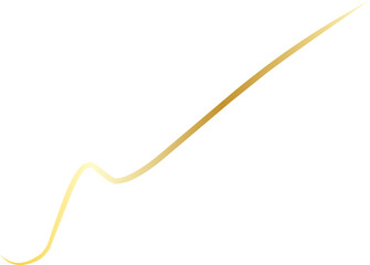 Elegant Golden Thread Decoration Ornament