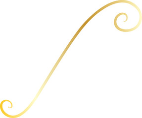 Elegant Golden Thread Decoration Ornament