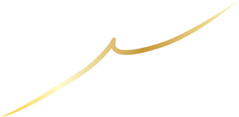 Elegant Golden Thread Decoration Ornament