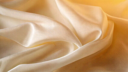 Fototapeta premium Ivory fabric pleated background