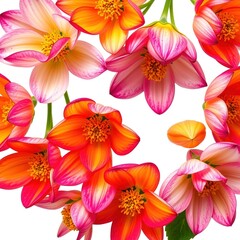 Fototapeta premium Floral Tapestry: Unveiling the Beauty of Delicate Petals