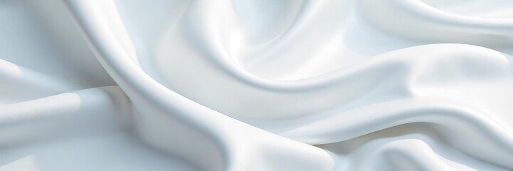 Elegant white silk fabric with intricate lines texture, background, delicate