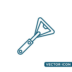 Minimalist Bottle Opener Icon Design Template 