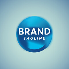 Natural Mineral Drinking Spring Water Logo Design.