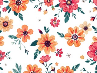 Kaleidoscope of Bohemian Blooms: Patterns Intertwined in Floral Harmony