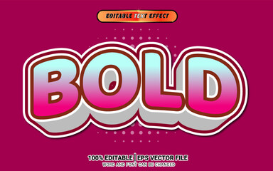 3d retro bold vintage text effect template