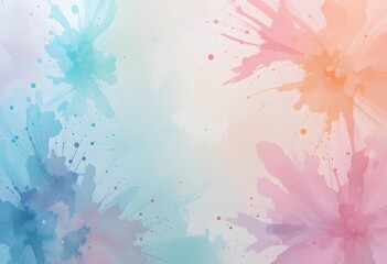 abstract background with watercolor splashes