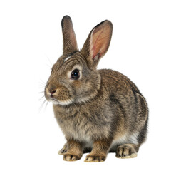 Fototapeta premium Dwarf Hotot Rabbit on high quality transparent background png