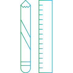 Learning Tools icon single vector illustration