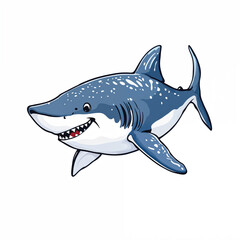 Fototapeta premium great white shark vector