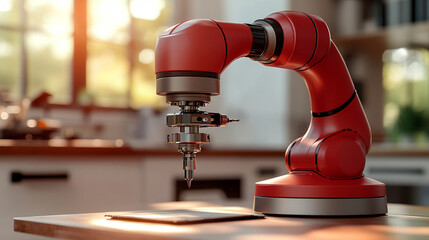 A futuristic smart factory showcasing advanced AI, IoT, and robotics in manufacturing for improved efficiency and productivity, symbolizing innovation and the future of industrial automation

