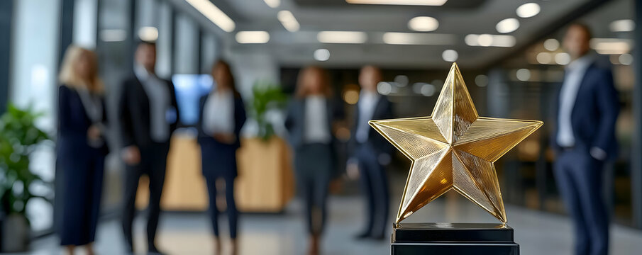 Office team award star success