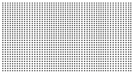 Abstract monochrome pattern of evenly spaced black dots on a white background