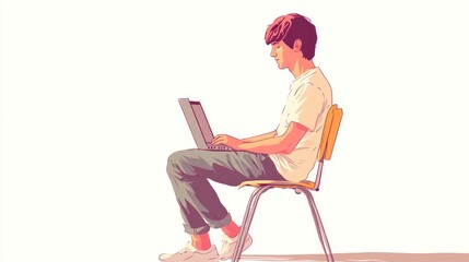 Teenager Laptop Study Room