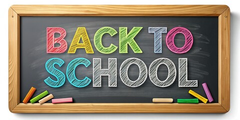 Back to School Chalkboard Text Effect: Editable Design Template