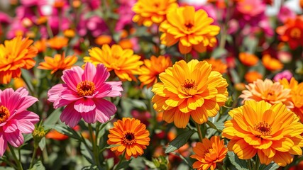 Floral Symphony in Watercolor: A Garden's Artistic Expression