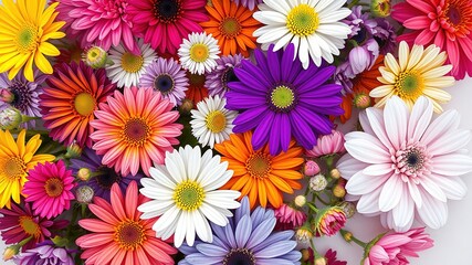 Fototapeta premium Flourishing Flora: Spring-Inspired Motifs on Brick Canvas
