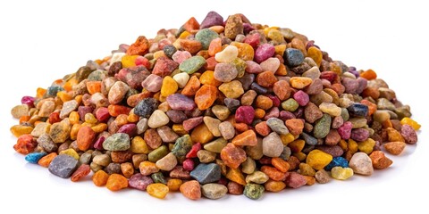 Close-up Texture of Rough Grey Gravel Stones, Natural Stone Background