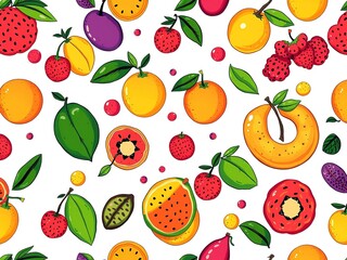 Fruity Pop Art Burst: Cel Shaded Comic Book Delights