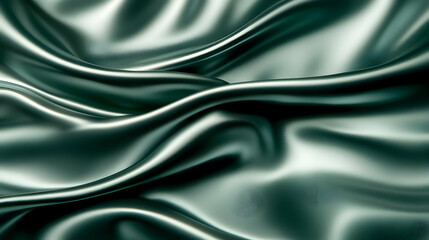 Obraz premium Dark Green Silk Drape