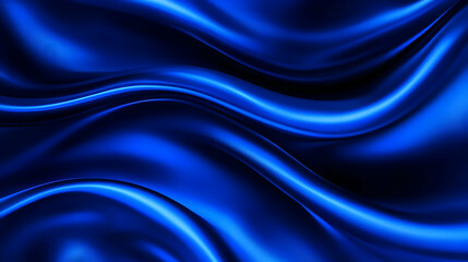 Obraz premium Blue silk waves, abstract background (2)