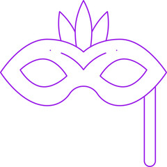 Mask icon single vector illustration