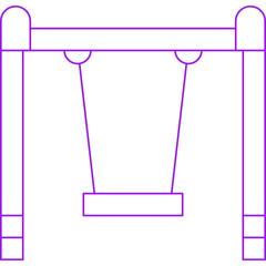 Swings icon single vector illustration