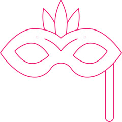Mask icon single vector illustration