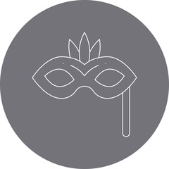 Mask icon single vector illustration