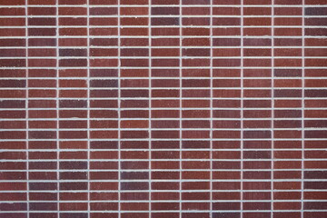 Red brick wall, strait pattern, non staggered.