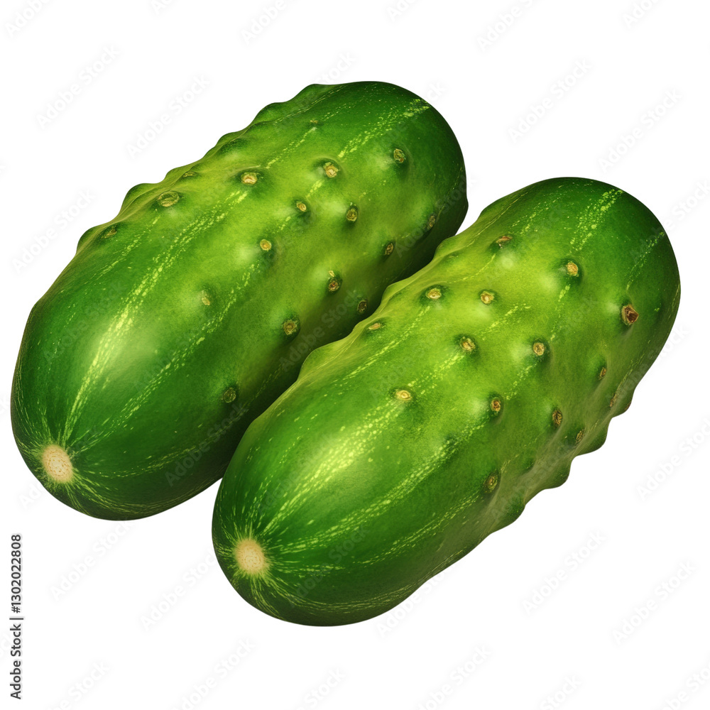 Poster two vibrant green cucumbers resting on a sleek black background showcasing their freshness and crunc