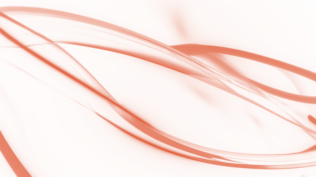 Transparent abstract smoke-like waves in soft orange hues flowing smoothly over a light background, creating a minimalistic and elegant design