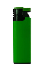 green lighter isolated