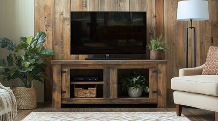 Close-up of a white diamond-patterned rug, contrasting beautifully on a wooden floor, bordered by a matching wooden wall—harmonious browns and whites