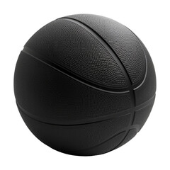 Black Basket Ball on Transparent Background