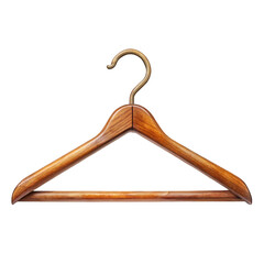 Classic Wooden Clothes Hanger with a Stylish Curved Frame