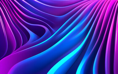 Obraz premium Abstract technology 3D glowing tunnel background, now sci-fi 3D space concept scene illustration