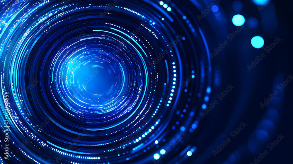 Poster blue high tech lines connection abstract background, abstract technology big data background concept