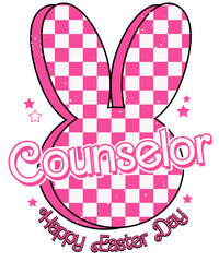 Pink Doll Easter Bunny Counselor