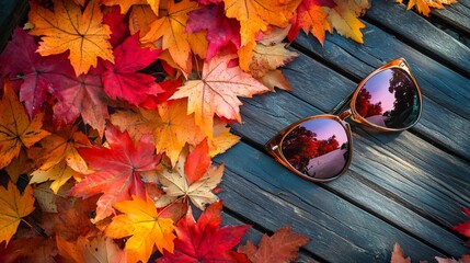 Autumnal Sunglasses Fall Fashion and Nature's Colors