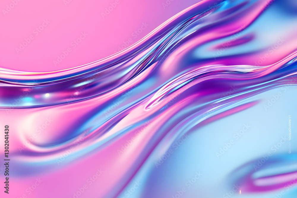 Poster stylish colorful gradient fluid twisted channel abstract element background