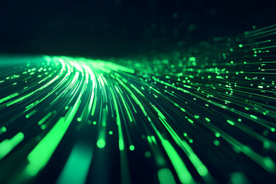 Green information circuit future technology concept background, abstract technology big data digital background