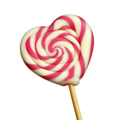 Colorful lo candy los on a stick perfect for parties and celebrations with bright colors and fun designs isolated on transparent background..