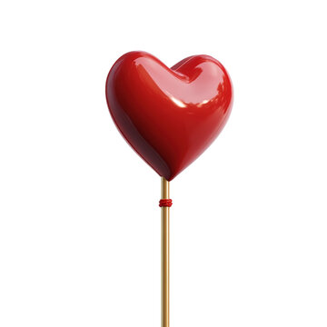 Unique heart-shaped lobok crafted with intricate patterns and textures perfect for decorative purposes or gifts isolated on transparent background..