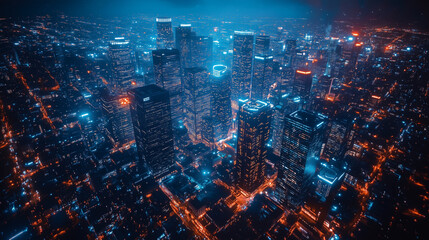 Fototapeta premium night, city,