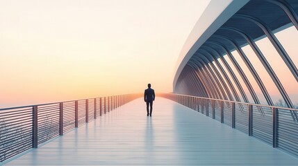 Fototapeta premium Radiant financial bridge linking corporate bonds to interest income, Corporate Bonds Investment Interest Rate, wealth generation