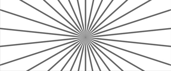 Obraz premium Abstract black and white Sunburst background. It used for Web, Mobile Applications, Desktop background, Wallpaper. 