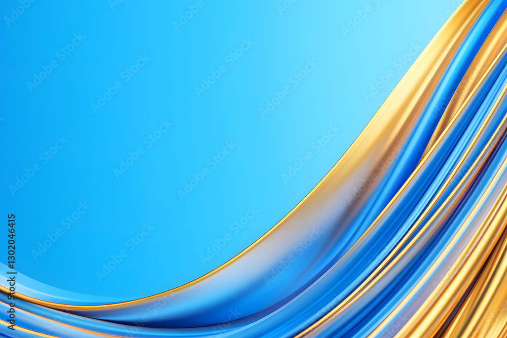 Poster abstract tech-inspired background with flowing lights and curves