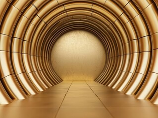 Fototapeta premium Radiant golden vault filled with corporate bond certificates, Corporate Bonds Investment Interest Rate, secure income generation